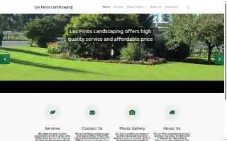 Los Pinos Landscaping LLC website