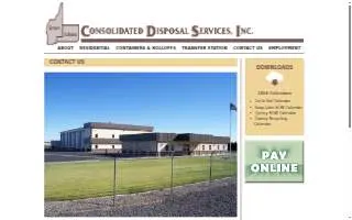 Consolidated Disposal Services website