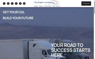 CDL Dragons Truck School website