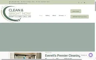 Clean and Bright Now website