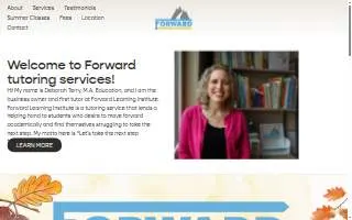 Forward Learning Institute website