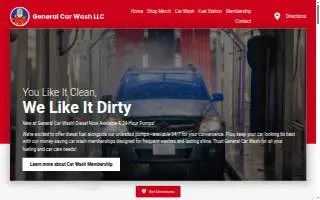 General Car Wash of Everett website