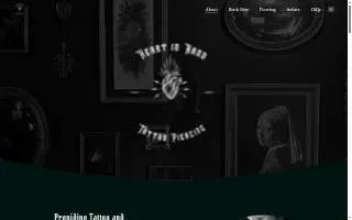 Heart in Hand Tattoo Parlor website