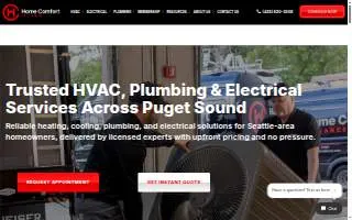 Home Comfort Alliance - Everett website