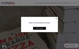 Major League Pizza of Everett website