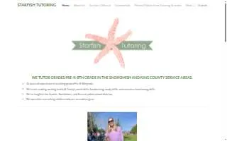 Starfish Tutoring website