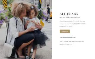 All In ABA Therapy website