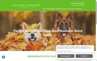 Creature Comforts Kennels of Federal Way website