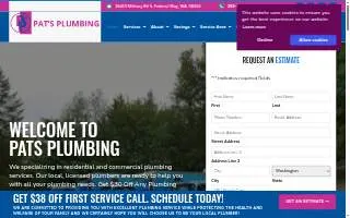 Pat's Plumbing website