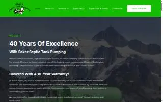 Baker Septic Tank Pumping website
