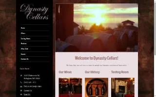 Dynasty Cellars of Ferndale website