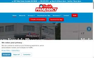 Ferndale Pharmacy website