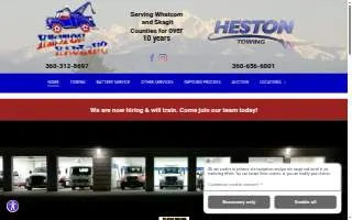 Heston Hauling LLC website