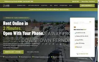 Lockt Storage Ferndale website
