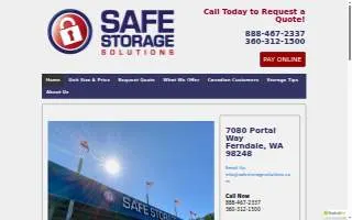 Safe Storage Solutions website