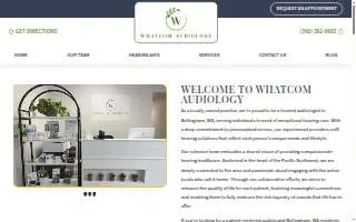 Whatcom Audiology of Ferndale website