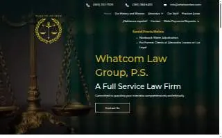 Whatcom Law Group, PS (Ferndale Branch) website