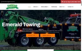 Emerald Towing of Frederickson website