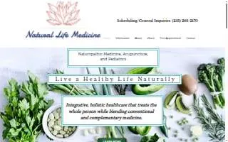 Natural Life Medicine website