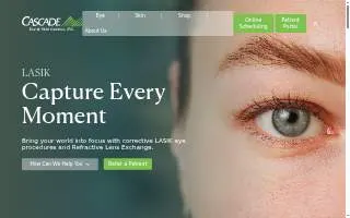 Cascade Eye & Skin Centers, PC of Gig Harbor website