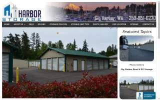 Harbor Storage website