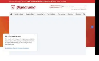 Signarama Gig Harbor website