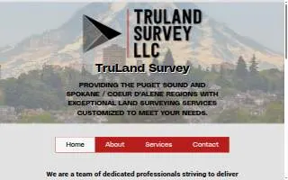 TruLand Survey LLC of Gig Harbor website