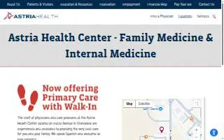 Astria Health Center - Grandview website
