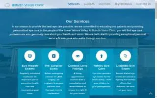 Boboth Vision Clinic website