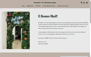 Bronzed + Co. Tanning Lounge website