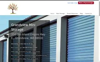 Grandview Mini Storage website