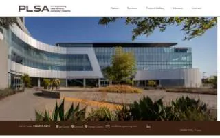 PLSA Engineering & Surveying of Grandview website