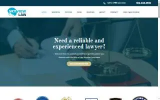 Skyview Law PLLC of Grandview website