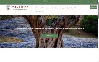 Acupoint Family Wellness of Hazel Dell website