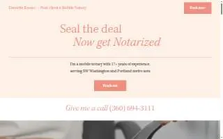Danielle Kanso ~ First Choice Mobile Notary website