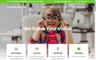 Dr. Laura Ahn, OD website