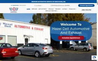 Hazel Dell Automotive and Exhaust website