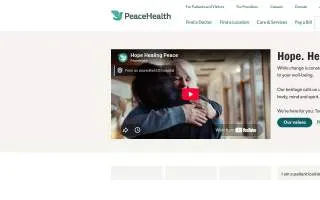 PeaceHealth Salmon Creek Ear, Nose, Throat, Audiology, and Allergy Clinic website