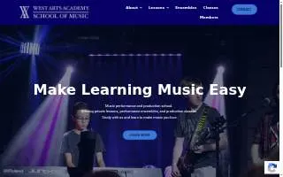 West Arts Academy School of Music website