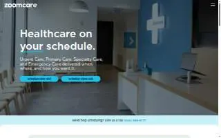 ZoomCare website
