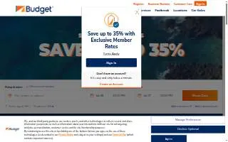 Budget Truck Rental of Issaquah website
