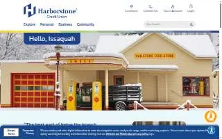 Harborstone Credit Union of Issaquah website