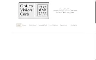 Optica Vision Care, Inc. website