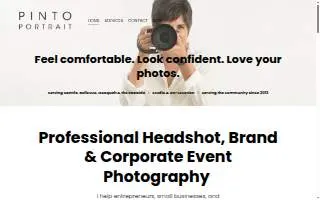 Pinto Portrait website