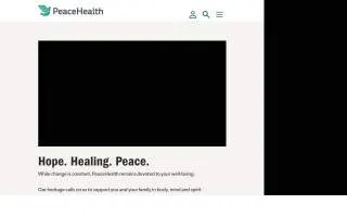 PeaceHealth Longview Dermatology Clinic website