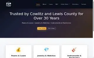 Pets Pawns & Instruments website