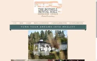 Bothell Rental Hall website