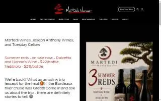 Martedi Winery website