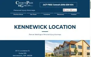 Church Page & Gailan PLLC of Kennewick website