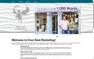 Free Rein Marketing website